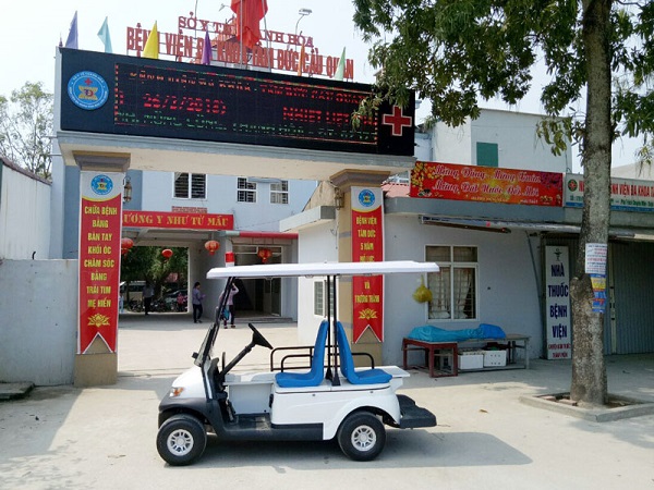Xe ô tô điện - mang đến hình ảnh chuyên nghiệp cho bệnh viện