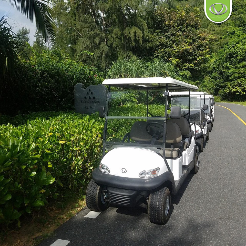 4 xe điện Tùng Lâm đã bàn giao thành công tại Resort Six Senses - Vũng Tàu