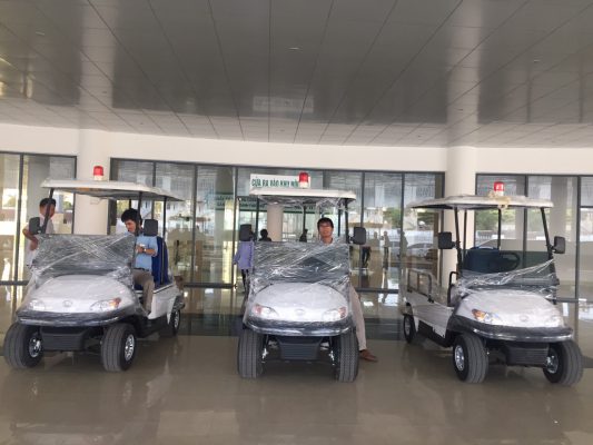 3 xe điện bệnh viện Tùng Lâm có mặt tại Bệnh viện Ung bướu Thanh Hóa