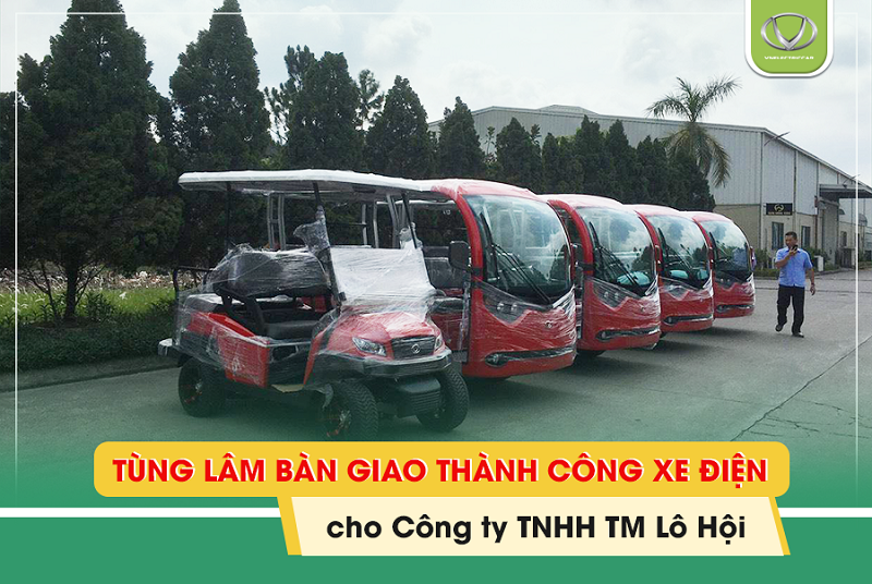 Tùng Lâm bàn giao thành công xe điện VNE. CAR cho Công ty TNHH Lô Hội