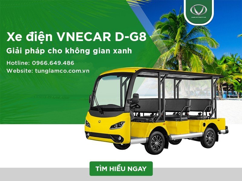 Xe điện VNECAR D-G8 – Giải pháp cho không gian xanh