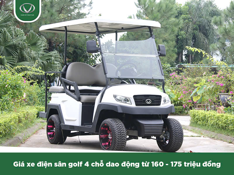 Xe điện sân golf 4 chỗ - Giá cả hợp lý cho trải nghiệm tiện lợi và hiện đại