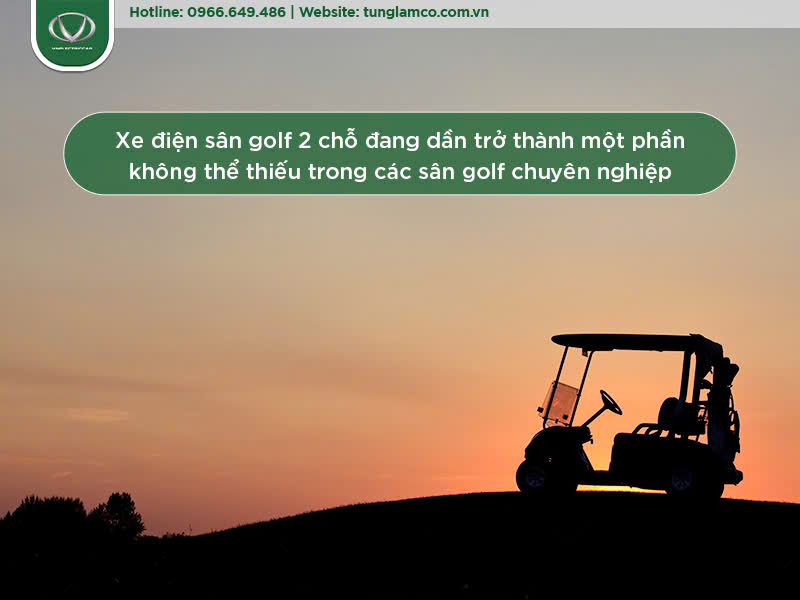 Giá xe điện sân golf 2 chỗ: Lợi ích khi đầu tư cho sân chơi chuyên nghiệp