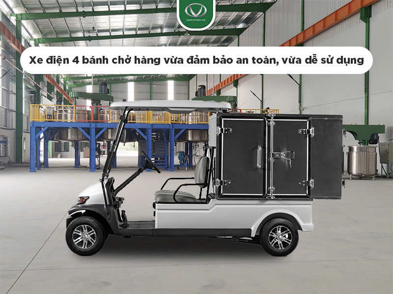 Xe điện 4 bánh chở hàng: Xu hướng vận chuyển an toàn, tiết kiệm cho các khu công nghiệp