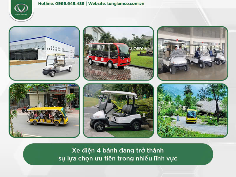 Giá xe điện 4 bánh 2025: Chi tiết cho từng lĩnh vực ứng dụng