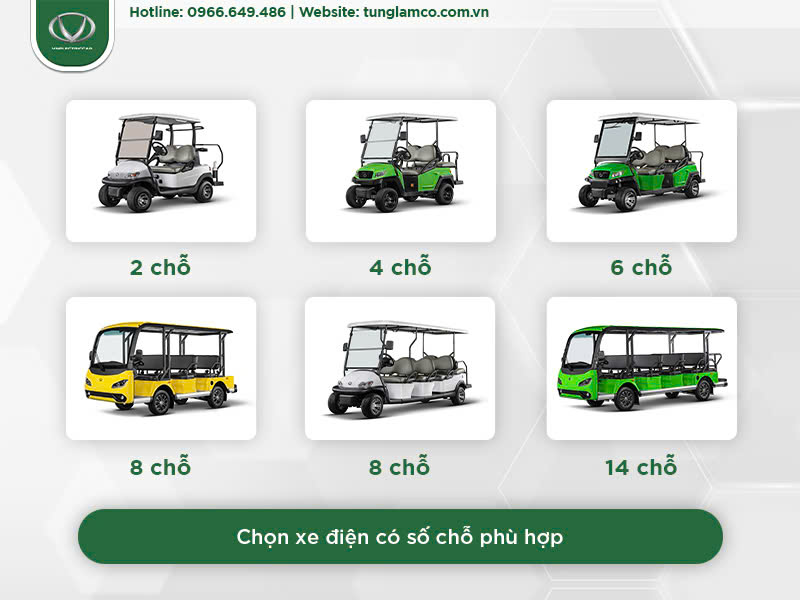 Cách chọn xe điện chở khách phù hợp với mô hình kinh doanh