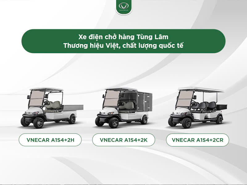 Đa dạng xe điện chở hàng Tùng Lâm