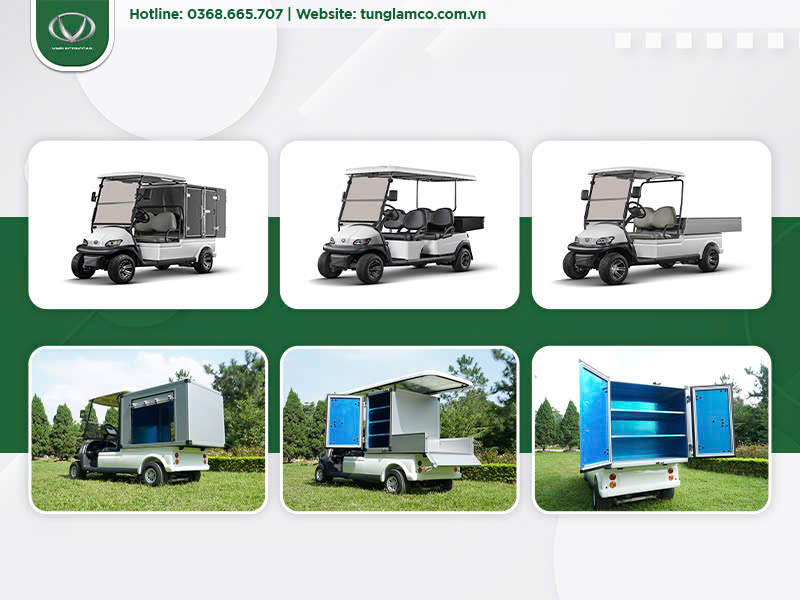 Đa dạng mẫu xe điện chở hàng tại Xe Điện Tùng Lâm