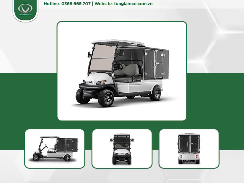 Xe điện chở hàng thùng kín