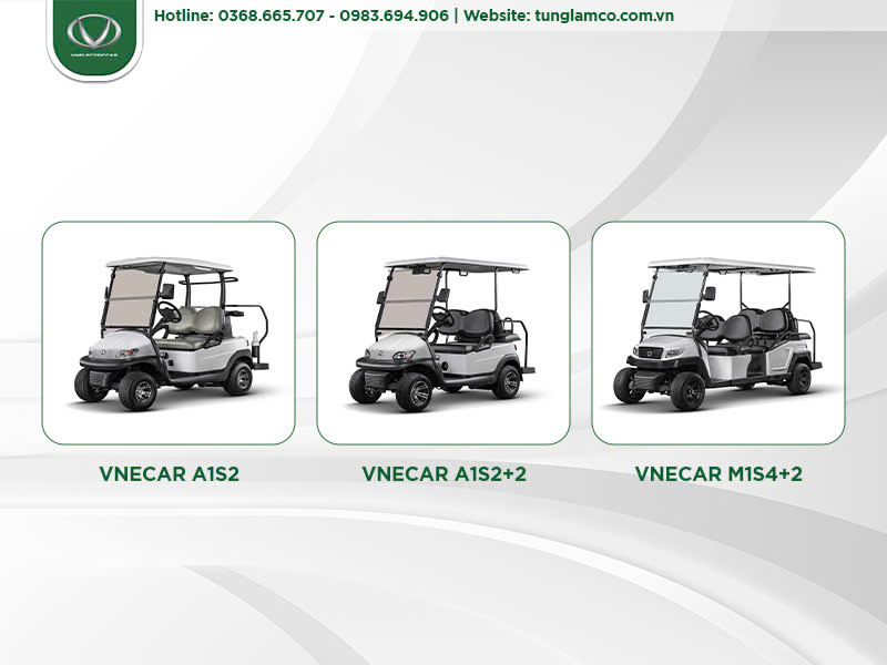 Đa dạng mẫu xe chạy trong sân golf