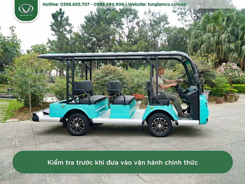 Kiểm tra xe trước khi đưa vào vận hành chính thức