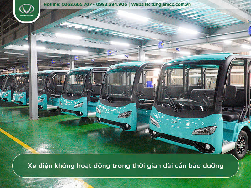 Xe điện không hoạt động trong thời gian dài cần bảo dưỡng