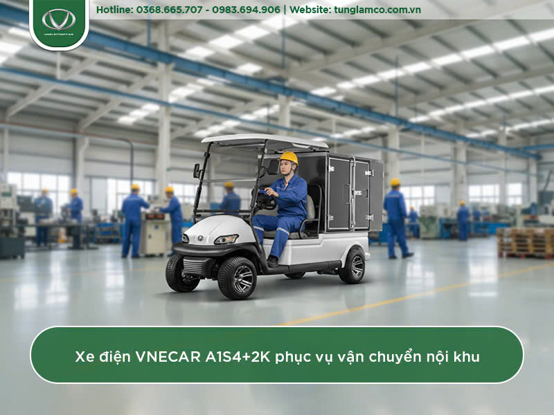 VNECAR A1S4+2K phục vụ vận chuyển nội khu