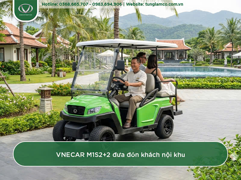VNCAR M1S2+2 đưa đón khách nội khu