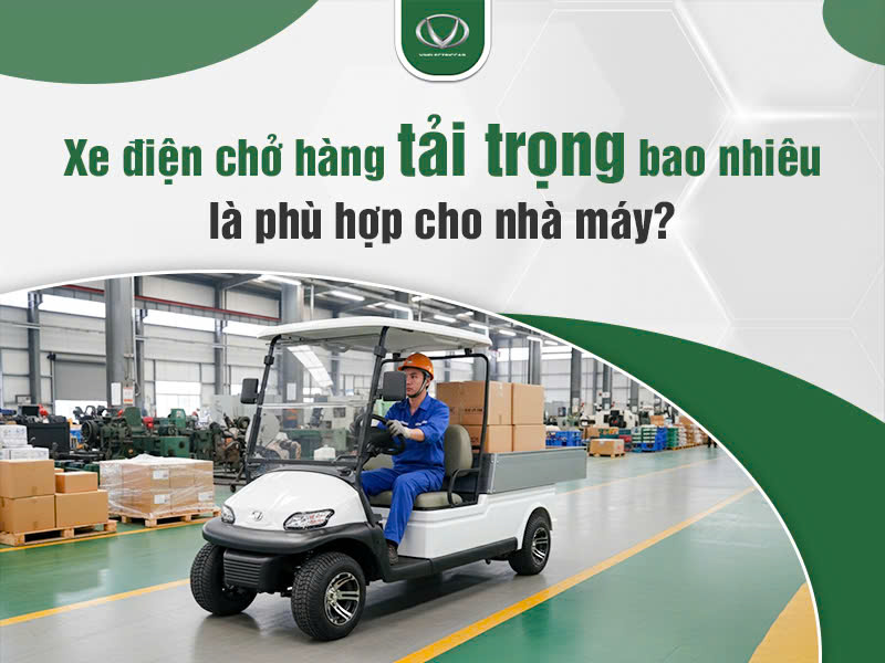 Xe điện chở hàng tải trọng bao nhiêu là phù hợp cho nhà máy?