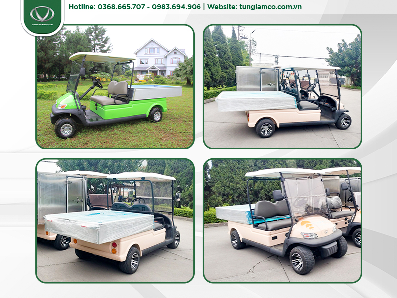 xe điện chở hàng thùng lửng