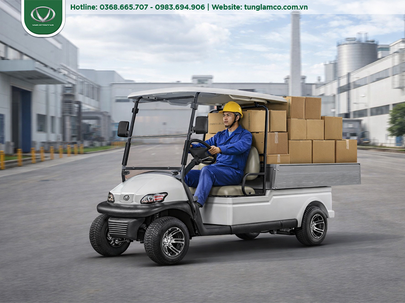 Khu công nghiệp nên chọn xe điện chở hàng thùng kín hay thùng lửng?