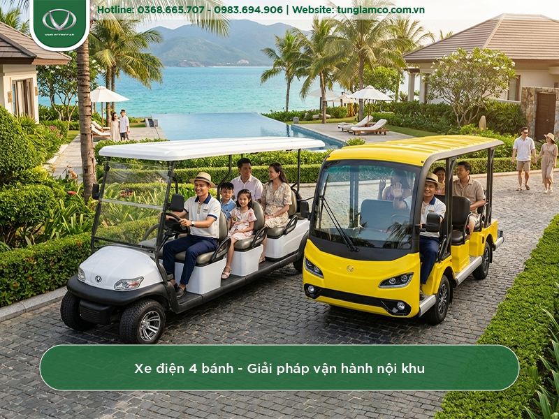 Các hình thức ứng dụng xe điện nội khu phổ biến trong khu đô thị