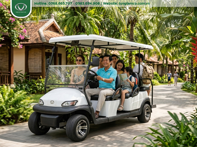 Xe điện 4-6 chỗ: Phù hợp resort boutique và khu nghỉ dưỡng nhỏ