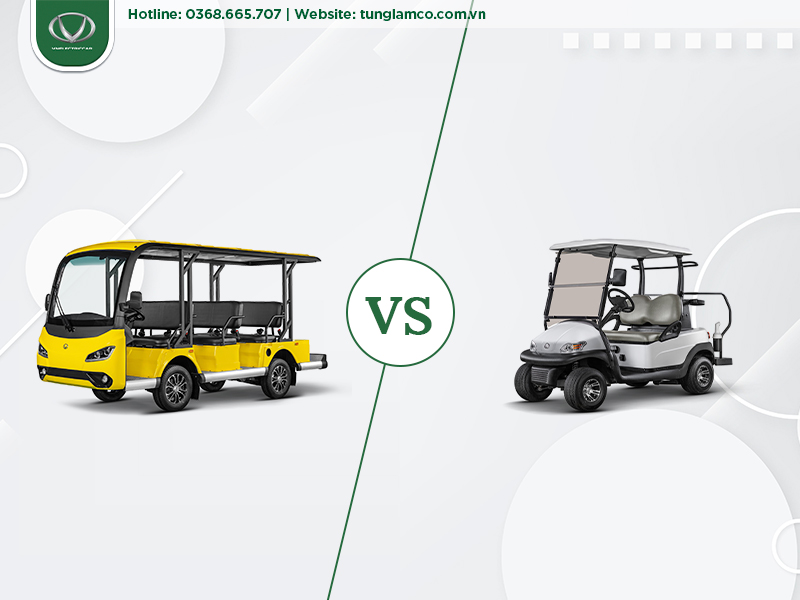 Xe điện sân golf khác gì so với xe điện chở khách thông thường?