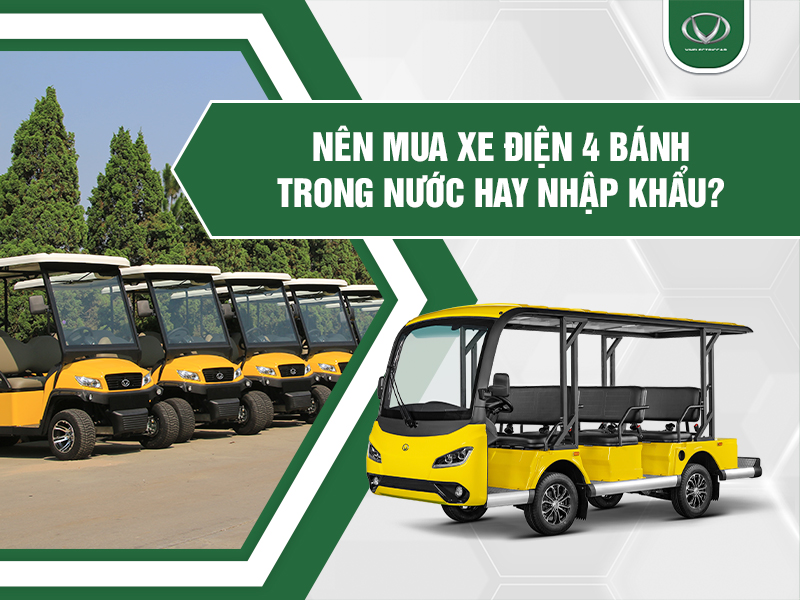 Nên mua xe điện 4 bánh trong nước hay xe điện nhập khẩu?