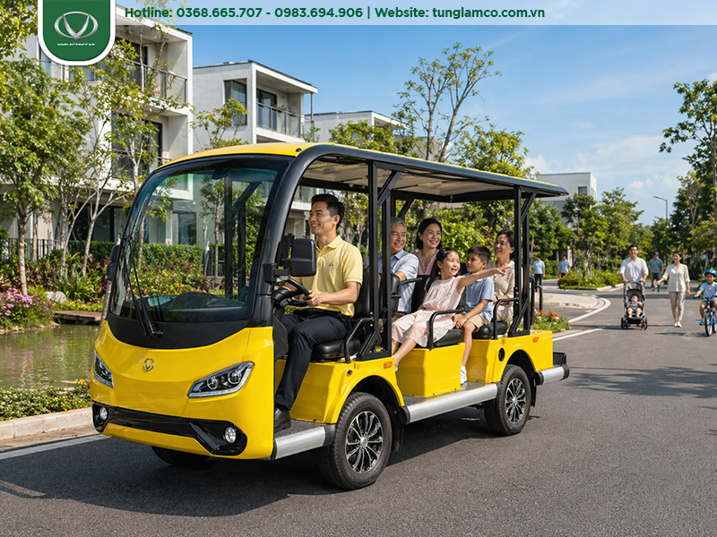 Ứng dụng xe điện nội khu trong khu đô thị sinh thái