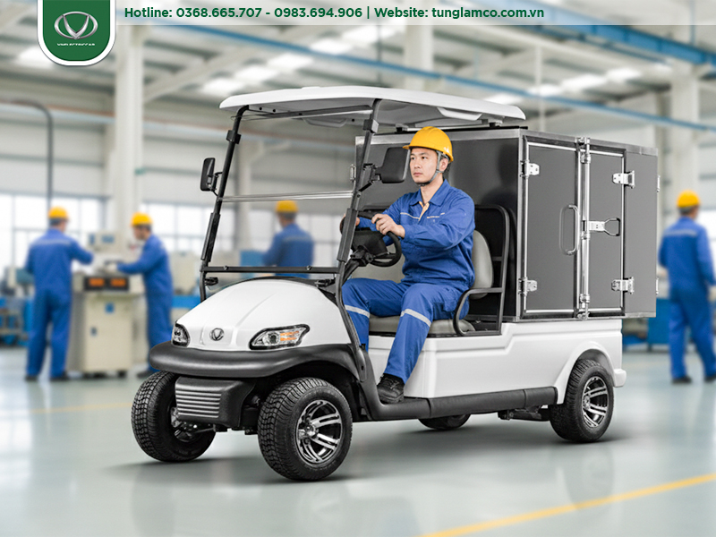 Xe điện chở hàng: “trợ thủ” vận hành nhà máy