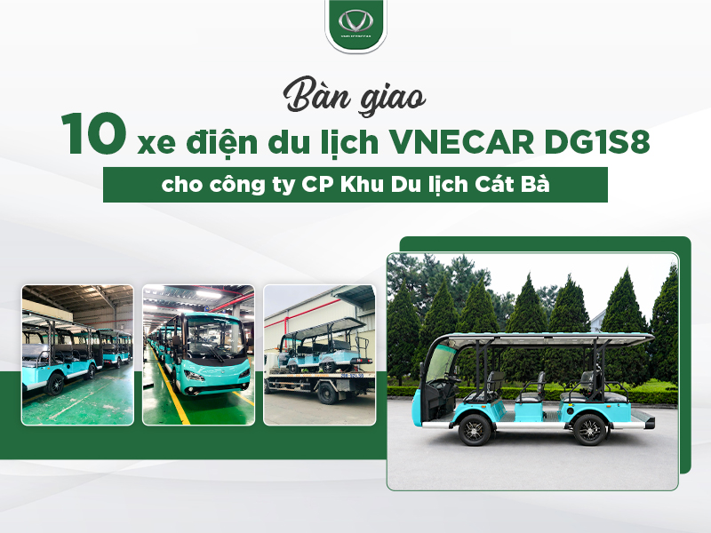 Xe Điện Tùng Lâm bàn giao xe điện DG1S8 cho Công ty CP Khu du lịch Cát Bà