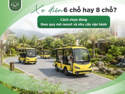 Xe điện 6 chỗ hay 8 chỗ