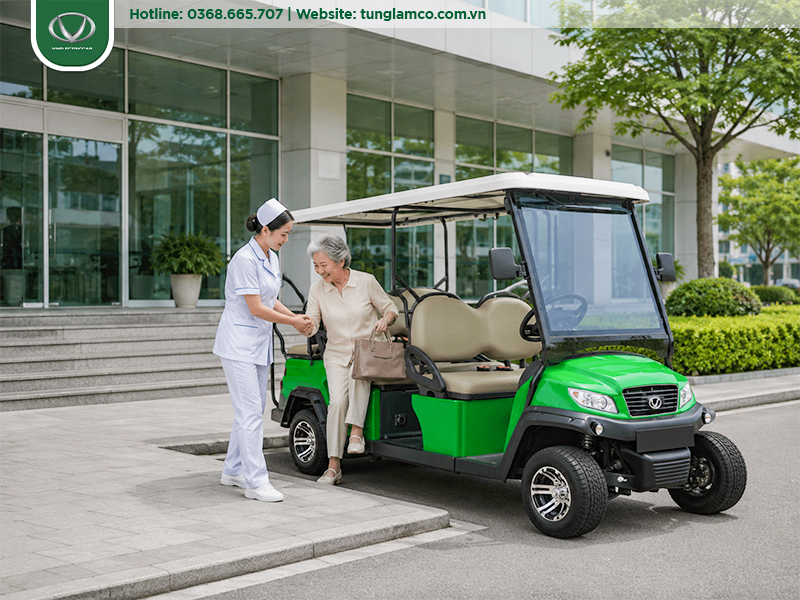 Xe điện bệnh viện được ứng dụng trong những hoạt động nào?